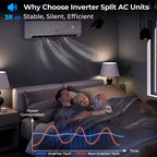 Costway 24000 BTU Mini Split Air Conditioner Heater with 2 Ton Heat Pump Installation Kit