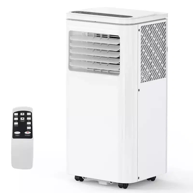 Acekool 8,000 BTU Portable Air Conditioner, 3-in-1 Cooling Fan Dehumidifier, Sleep Mode, 24H Timer, Remote for Rooms up to 350 Sq Ft