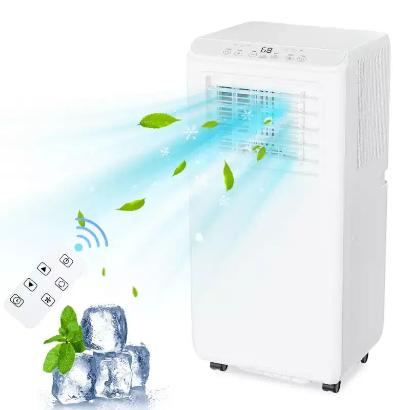 Acekool 8,000 BTU Portable Air Conditioner, 3-in-1 Cooling Fan Dehumidifier, Quiet AC with Remote, Timer, Window Kit for Rooms up to 350 Sq Ft