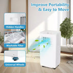 Acekool 8,000 BTU Portable Air Conditioner, 3-in-1 Cooling Fan Dehumidifier, Quiet AC with Remote, Timer, Window Kit for Rooms up to 350 Sq Ft