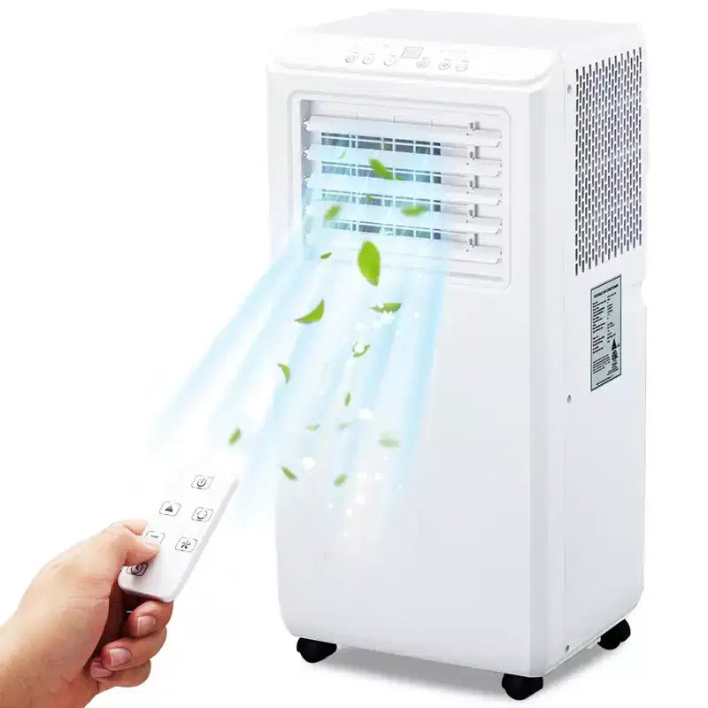 Acekool 10,000 BTU Portable Air Conditioner, 3-in-1 Cooling Fan Dehumidifier, Remote, 24H Timer, Window Kit for Rooms up to 450 Sq Ft