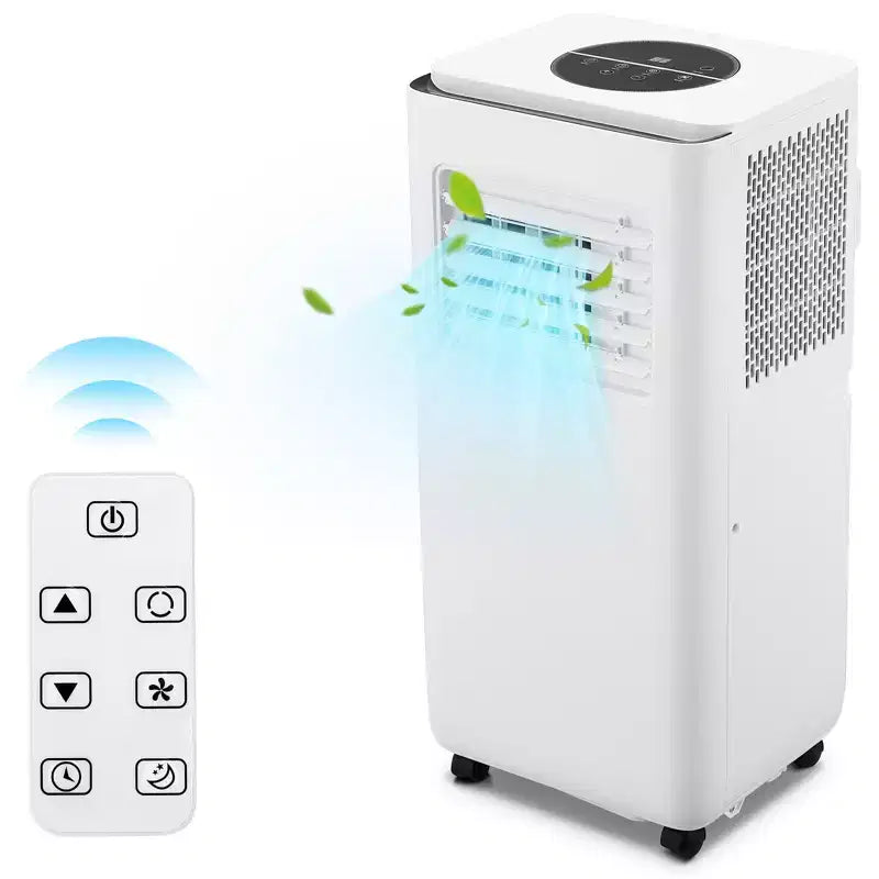 Acekool 10,000 BTU Portable Air Conditioner, 3-in-1 Cooling Fan Dehumidifier, 24H Timer, Easy-Move AC for Rooms up to 450 Sq Ft
