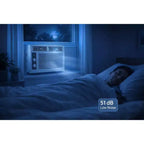 Aire acondicionado de ventana Acekool de 5,000 BTU, aire acondicionado de ventana de enfriamiento rápido con control remoto, temporizador, enfriamiento silencioso de habitaciones pequeñas de hasta 300 pies cuadrados