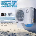 Acekool 9,000 BTU Mini Split Air Conditioner and Heater, 20 SEER2 Ductless AC Heat Pump, WiFi Control, Cools Rooms up to 450 Sq Ft