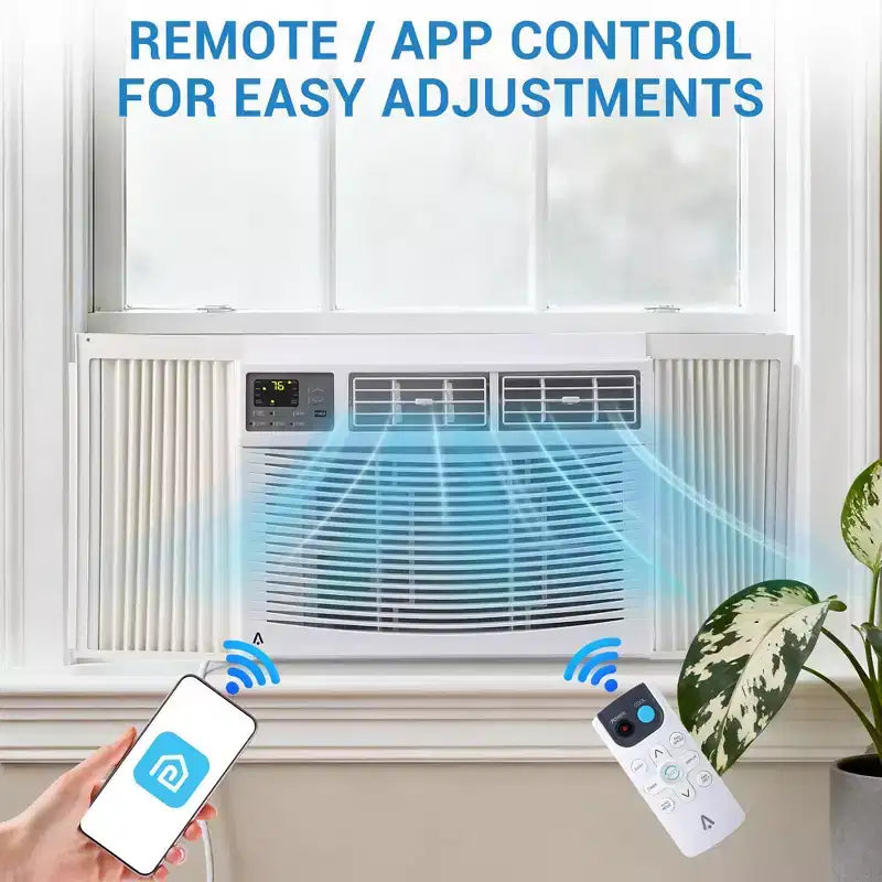 12,000 BTU Window Air Conditioner with WiFi, Energy Efficient Window AC Unit Cools Up to 550 Sq.Ft. with Remote/App Control, Ideal for Apartment