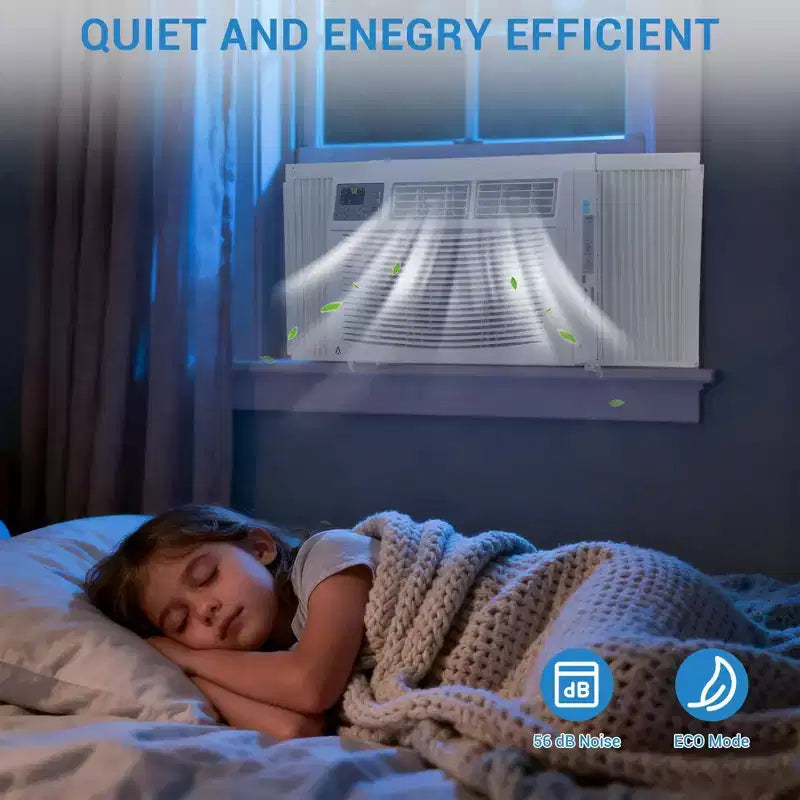 12,000 BTU Window Air Conditioner with WiFi, Energy Efficient Window AC Unit Cools Up to 550 Sq.Ft. with Remote/App Control, Ideal for Apartment
