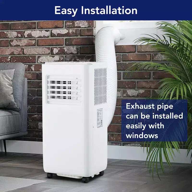 10,000 BTU Portable Air Conditioner - 3-in-1 Energy Efficient AC for Camping & Rooms Up to 450 Sq.Ft. Includes Dehumidifier, Fan, Remote & Window Kit