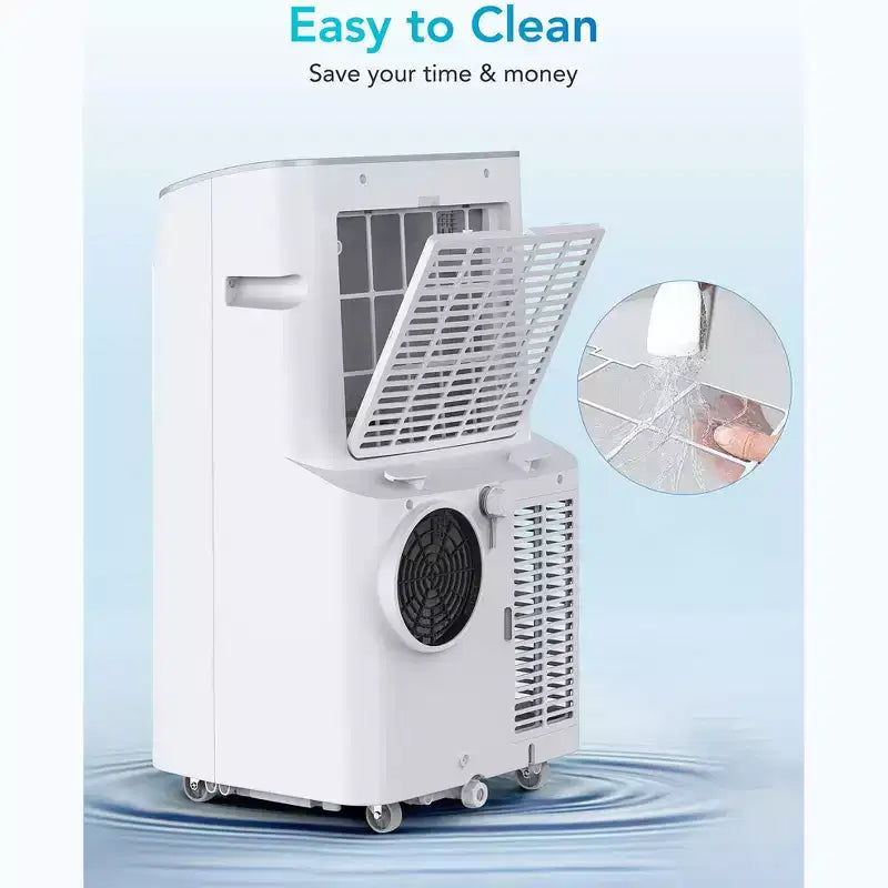 12,000 BTU 3-in-1 Portable AC  Cools & Dehumidifies up to 750 Sq.Ft. with Remote, Sleep Mode, Timer & Installation Kit. Ideal for Dorm, Office, Home