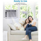 Energy-Efficient 5000 BTU Window Air Conditioner for Rooms up to 150 Sq.Ft  Quiet Operation, Mechanical Controls, Easy Installation