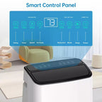 Acekool Aire Acondicionado Portátil de 14000 BTU, Unidad de CA 3 en 1 con WiFi, enfría y calienta hasta 65 m², control remoto, para sala de estar/RV/espacio de trabajo