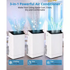 Acekool Aire Acondicionado Portátil de 14000 BTU, Unidad de CA 3 en 1 con WiFi, enfría y calienta hasta 65 m², control remoto, para sala de estar/RV/espacio de trabajo