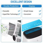 Acekool 15000 BTU Smart Portable Air Conditioner, 5-in-1 Indoor AC, Remote, Silent, Up to 850 Sq Ft, for Bedroom Office, Black Top