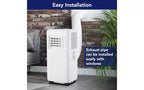 GustoWave 10,000 BTU Portable Air Conditioner - 3-in-1 Cooling, Dehumidifier & Fan - Cools up to 450 Sq.Ft, Ultra-Quiet, Energy Efficient, Remote