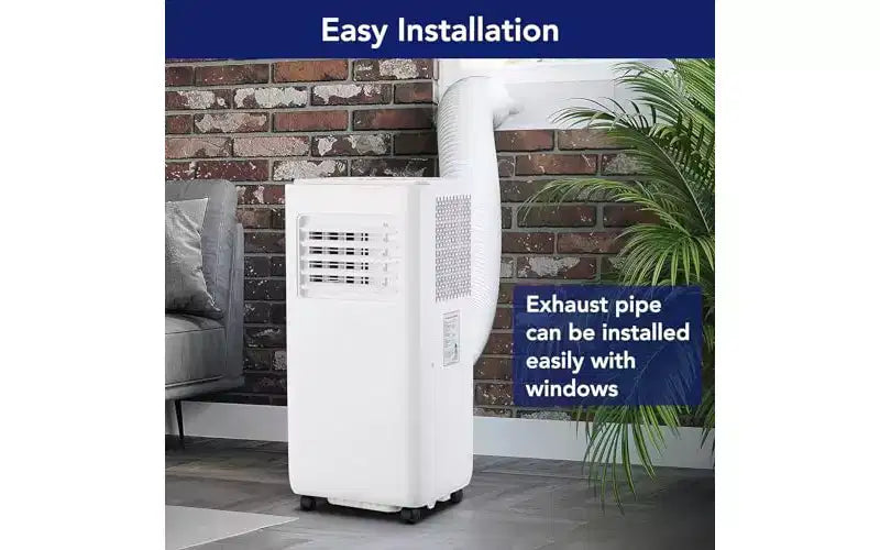 GustoWave 10,000 BTU Portable Air Conditioner - 3-in-1 Cooling, Dehumidifier & Fan - Cools up to 450 Sq.Ft, Ultra-Quiet, Energy Efficient, Remote