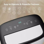 14000 BTU Portable Air Conditioner - Cooling, Dehumidifier & Fan for 700 Sq Ft with Remote & Auto Swing, One-year warranty