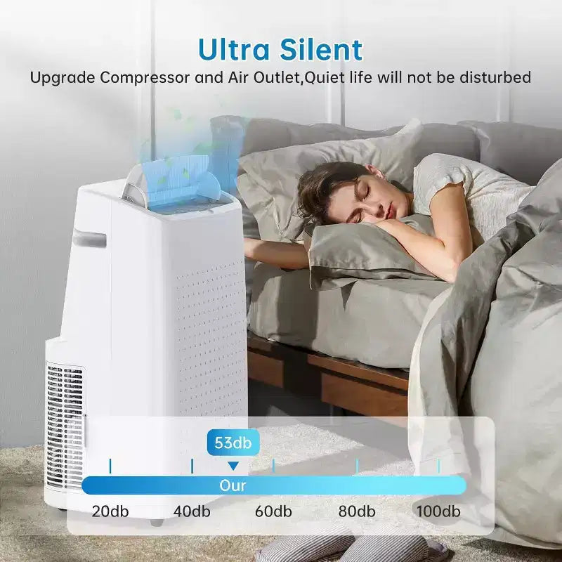 15K BTU Portable AC for Large Rooms - Cooling, Dehumidifier & Fan for 500-850 Sq Ft Spaces, One-year Warranty