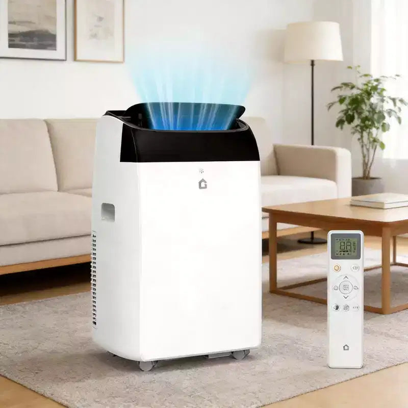 GustoWave 12000 BTU Portable Air Conditioner, 3-IN-1 Smart AC Units with Remote Control for Rooms up to 550 Sq.ft