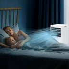 8K BTU Portable Air Conditioner - 3-in-1 Cooling, Dehumidifier & Fan for 350 Sq Ft with Sleep Mode & 1-Year Warranty