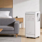 GustoWave 8,000 BTU 3-in-1 Portable Air Conditioner - Cools Up to 450 Sq.Ft, Quiet <42dB with 24H Timer & Remote, Floor Standing
