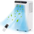 GustoWave 8,000 BTU 3-in-1 Portable Air Conditioner - Cools Up to 450 Sq.Ft, Quiet <42dB with 24H Timer & Remote, Floor Standing