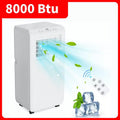 GustoWave 8000 BTU Portable Air Conditioner for Bedroom with Fast Cooling