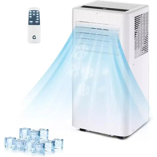 10,000 BTU 3-in-1 Portable Air Conditioner - Cools Up to 560 Sq.Ft, LED Display, Remote Control & Window Venting Kit Included