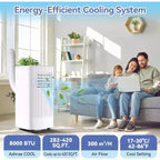 10,000 BTU 3-in-1 Portable Air Conditioner - Cools Up to 560 Sq.Ft, LED Display, Remote Control & Window Venting Kit Included