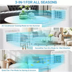 GustoWave 3-in-1 10000 BTU Portable Air Conditioner Cools Up to 450 Sq. Ft. for Home, Office, Bedroom