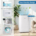 Acondicionador de Aire Portátil Inverter Costway de 15000 BTU con Ventilador, Deshumidificador, Oscilación Automática