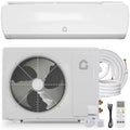 Acekool 9000 BTU 19 SEER2 Mini Split AC, Ultra-Quiet Inverter Heat Pump, 115V, White, 10ft Line Set