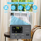Acekool 12,000 BTU Window Air Conditioner, WiFi Smart AC Unit with Remote, 3-in-1 Cooling Dehumidifier Fan, 4 Fan Speeds