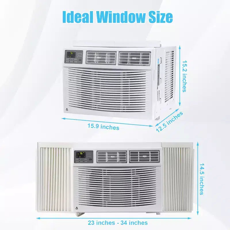 Acekool 12,000 BTU Window Air Conditioner, WiFi Smart AC Unit with Remote, 3-in-1 Cooling Dehumidifier Fan, 4 Fan Speeds