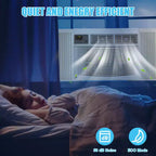 Acekool 12,000 BTU Window Air Conditioner, WiFi Smart AC Unit with Remote, 3-in-1 Cooling Dehumidifier Fan, 4 Fan Speeds