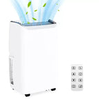 GustoWave 12000 BTU 3-in-1 Portable Air Conditioner with Cooling, Multi-Speed, Sleep Mode, Auto Swing, Remote