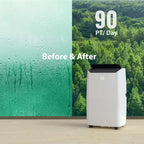 GustoWave 14000 BTU Portable Air Conditioner with Cooling, Dehumidifying & Fan, 24-Hour Timer Cools Up to 750 Sq. Ft., Balck