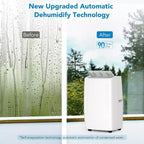 Aire Acondicionado Portátil GustoWave, Unidad de Aire Acondicionado de 14000 BTU para Uso en Casa y Oficina, Habitaciones de Hasta 70 m².
