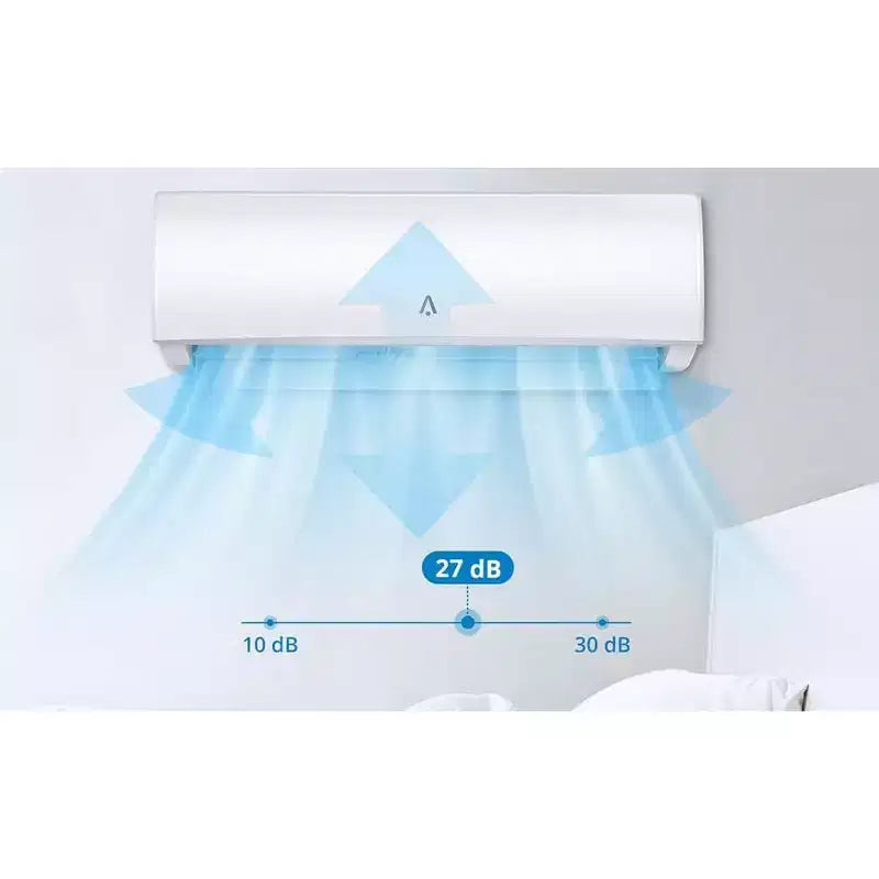 9000 BTU Ductless Mini Split Air Conditioner & Heater  Inverter, 19 SEER2, 115V, WiFi & Alexa Compatible, Self-Cleaning, Remote, Cools 550 sq ft