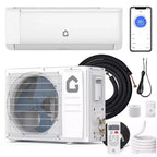 12000 BTU Mini Split AC & Heater  21 SEER2 Inverter, Ductless Wall-Mounted, 230V, WiFi/Remote, R32, ECO, Dehumidify, 24H Timer, High-Speed Cooling