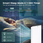 Costway 8000 BTU ASHRAE Portable Air Conditioner 3-in-1 AC Unit w/ Cool Dehum Fan Sleep Mode