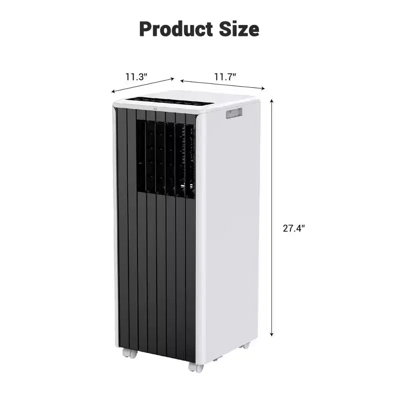 Garvee 8000 BTU Portable Air Conditioner, 3-in-1 AC with Cooling/Dehumidifier/Fan, Remote, 24H Timer, Cools 350 Sq Ft