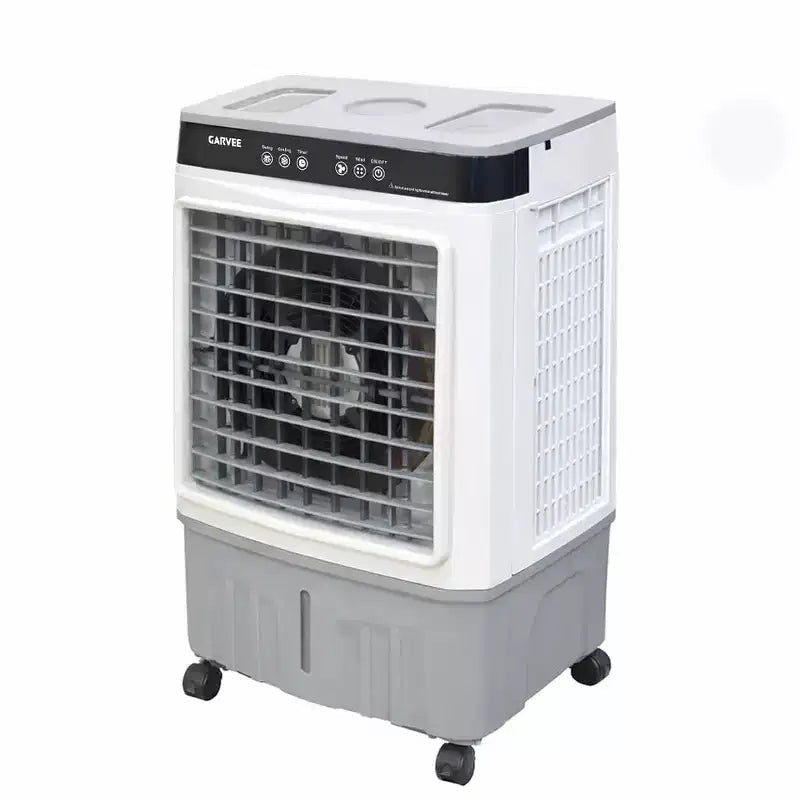 Air Cooler Evaporative Cooler with 5.3Gal Water Tank, 4 Ice Packs, 3-Speed, 120 Oscillation, Remote Control and Timer, 80W Portable Floor Standing