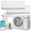 Karl Home 2-Zone 38000 BTU 20 SEER2 Mini Split Air Conditioner with Heat Pump (18K+18K)
