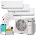 Karl Home 3-Zone 38000 BTU 20 SEER2 Mini Split Air Conditioner with Heat Pump (9K+9K+18K)