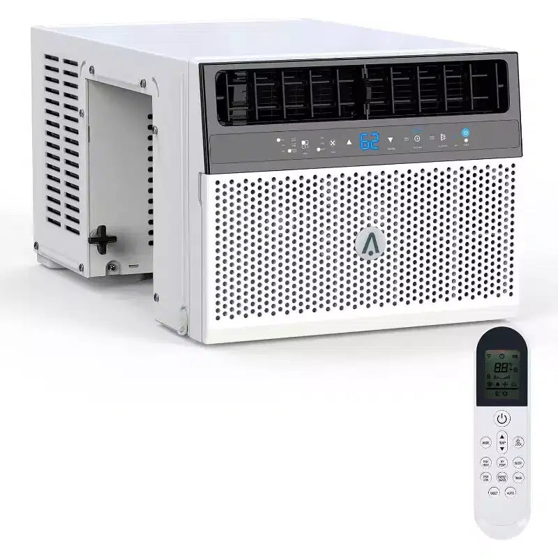 8,000 BTU U-Shaped Smart Inverter Air Conditioner C Cools up to 450 Sq. Ft., Ultra Quiet with Open Window Flexibility, Ultra Quiet, Energy Efficient
