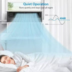 8,000 BTU U-Shaped Smart Inverter Air Conditioner C Cools up to 450 Sq. Ft., Ultra Quiet with Open Window Flexibility, Ultra Quiet, Energy Efficient