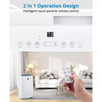Unidad de aire acondicionado portátil de 14000 BTU, aire acondicionado con control remoto, funciones de frío, ventilador y deshumidificación, modo de suspensión/temporizador de 24 horas, enfría 65 m²