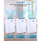 Unidad de aire acondicionado portátil de 14000 BTU, aire acondicionado con control remoto, funciones de frío, ventilador y deshumidificación, modo de suspensión/temporizador de 24 horas, enfría 65 m²