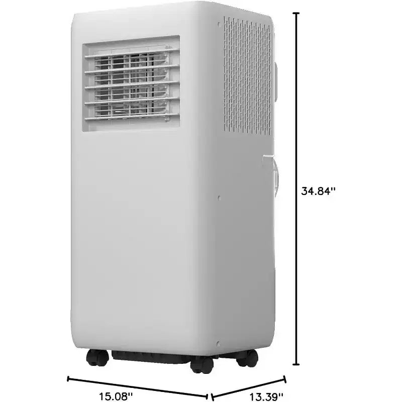 10k BTU Portable AC Unit 4-in-1 Free Standing Cooling Dehumidifier Fan Air Cooler Quiet Night Mode Eco Flow Fan Remote Window Kit