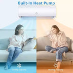 111500 BTU Mini Split AC/Heating System, 230V WIFI Enabled Energy Efficient Mini Split Unit,Wall-Mounted Split Air Conditioner,Cools Up to 750 Sq.Ft