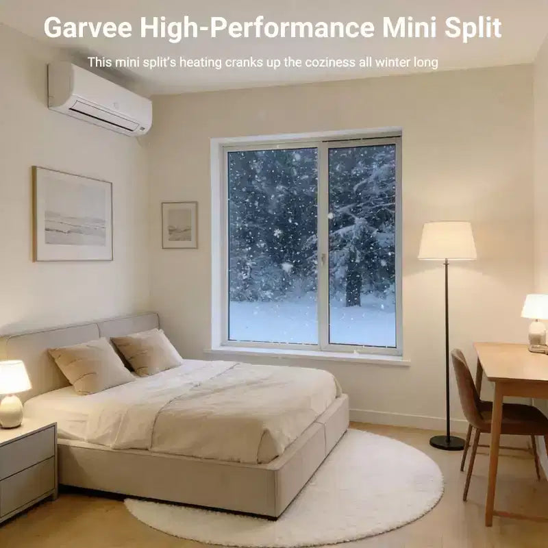 111500 BTU Mini Split AC/Heating System, 230V WIFI Enabled Energy Efficient Mini Split Unit,Wall-Mounted Split Air Conditioner,Cools Up to 750 Sq.Ft